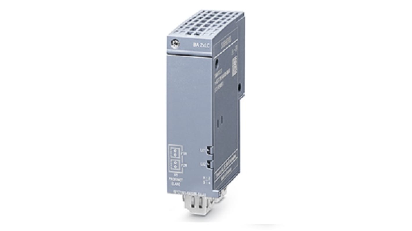 Modulo di interfaccia Siemens 6AG11936AG002AA0 per ET 200SP, con 2 connettori LC per PROFINET, dimensioni 69,5 x 20 x 59 mm.
