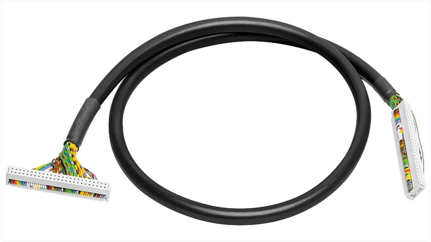 Cavo di connessione Siemens 6ES79235BB000GB0 per moduli I/O digitali SIMATIC S7-300/S7-1500, rotondo a 40 pin, lunghezza 1 m.