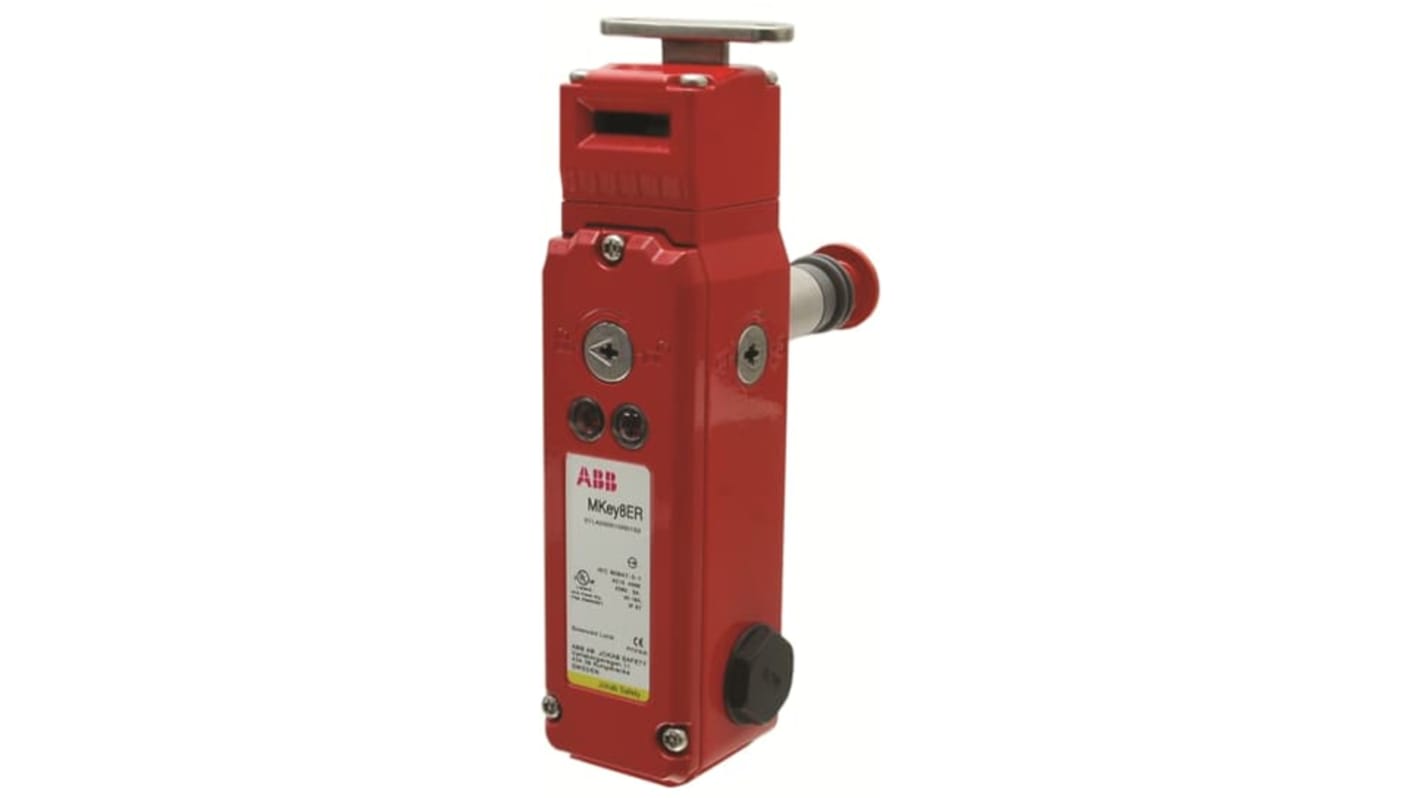 Interruttore di interblocco di sicurezza MKey8 24VDC di ABB, grado di protezione IP67, attuatore incluso, 3 ingressi M20.