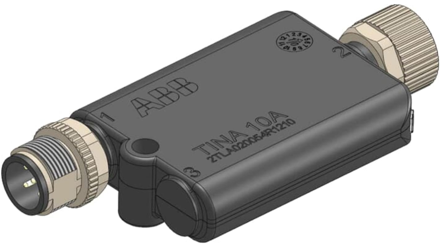 Controller di sicurezza ABB 2TLA020054R1210 con connettori M12 per integrazione dispositivi OSSD e DYNlink.