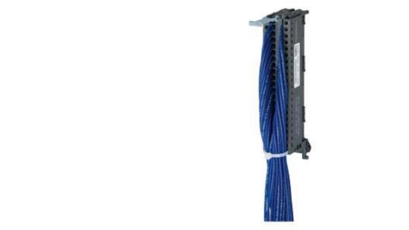 Connettore anteriore Siemens 6ES79225BJ000AC0 per S7-1500, 8 m, 40 poli, guaina in PVC blu, terminale a vite.