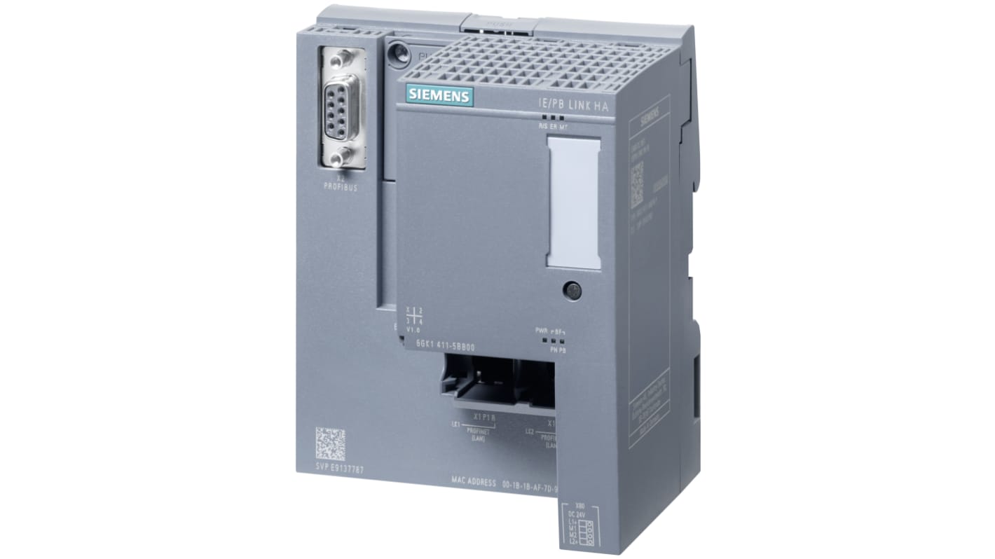 Modulo di comunicazione Siemens 6GK14115BB00 per S7-400, interfaccia Industrial Ethernet e PROFIBUS, dimensioni 117 x 100 x 74 mm.
