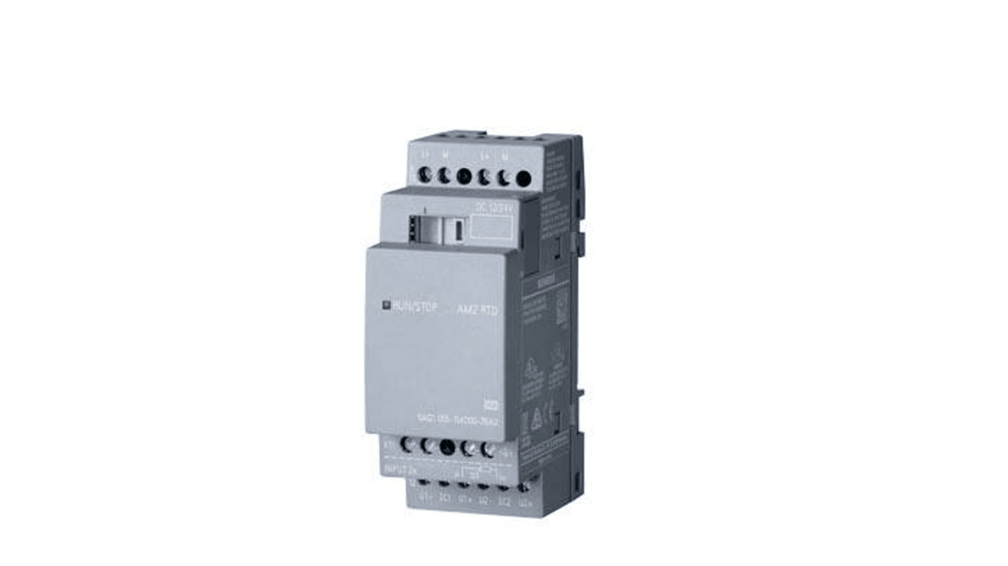 Modulo logico Siemens 6AG10551MD007BA2 SIPLUS LOGO, 2 ingressi, 24 V c.c., operante da -40 a +70 °C.