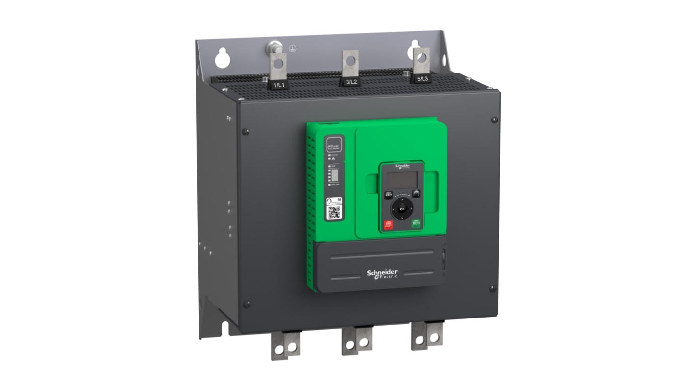 Avviatore soft-start Schneider Electric ATS480C32Y per motori 3 fasi, potenza 55-250 kW, corrente 320 A, IP00.