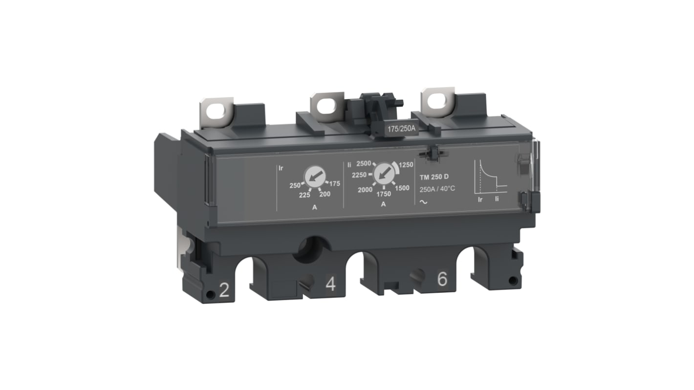 Sezionatore per fusibili Schneider Electric C253TM250, 250A, 3 poli ComPacT NSXm con tecnologia Everlink. Conforme agli standard IEC.