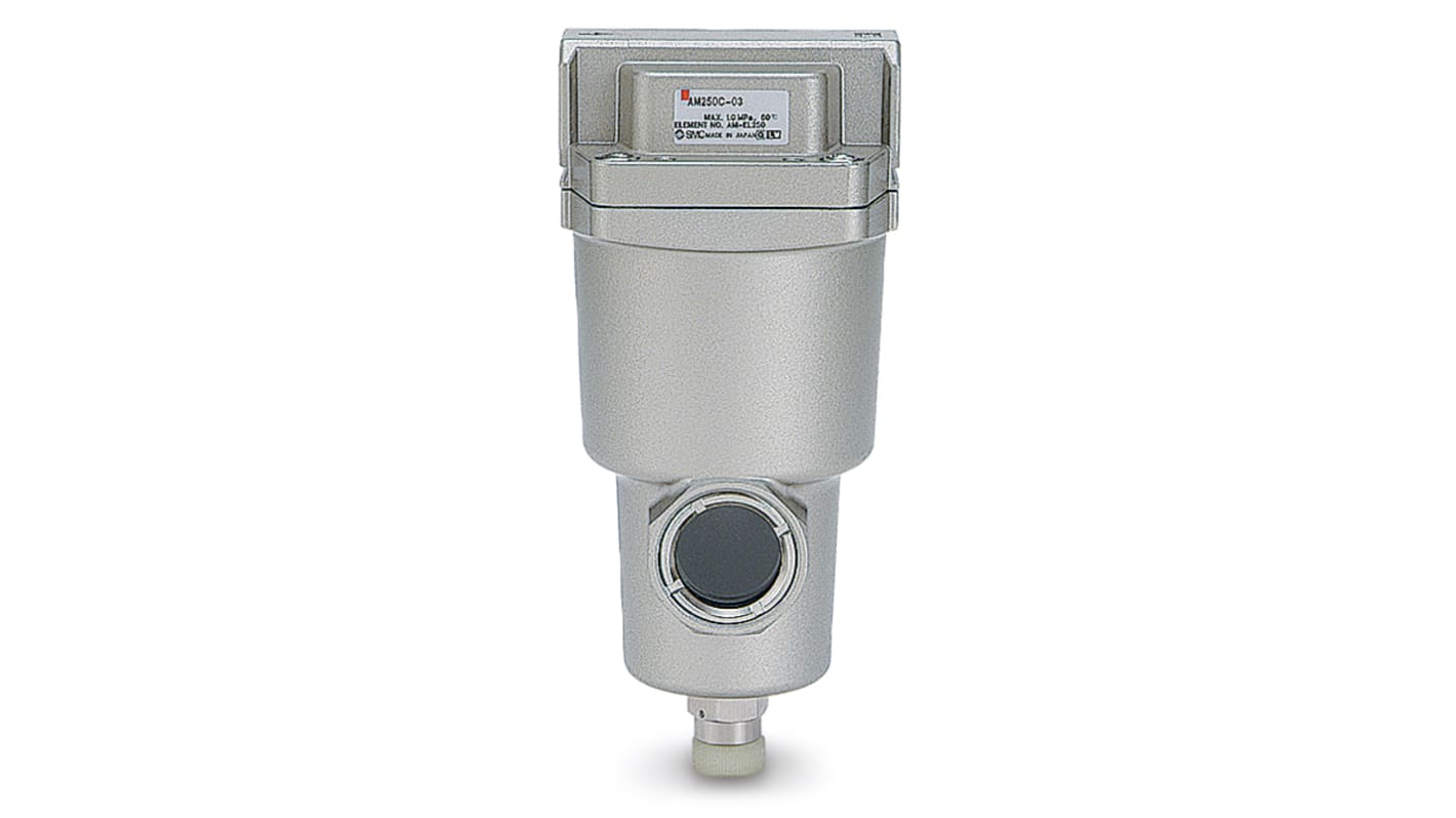 SMC AM350C-F04C, separatore pneumatico per nebbia d'olio, flusso 1500 l/min, filtrazione 0.3 micrometri, attacco G 3/8.