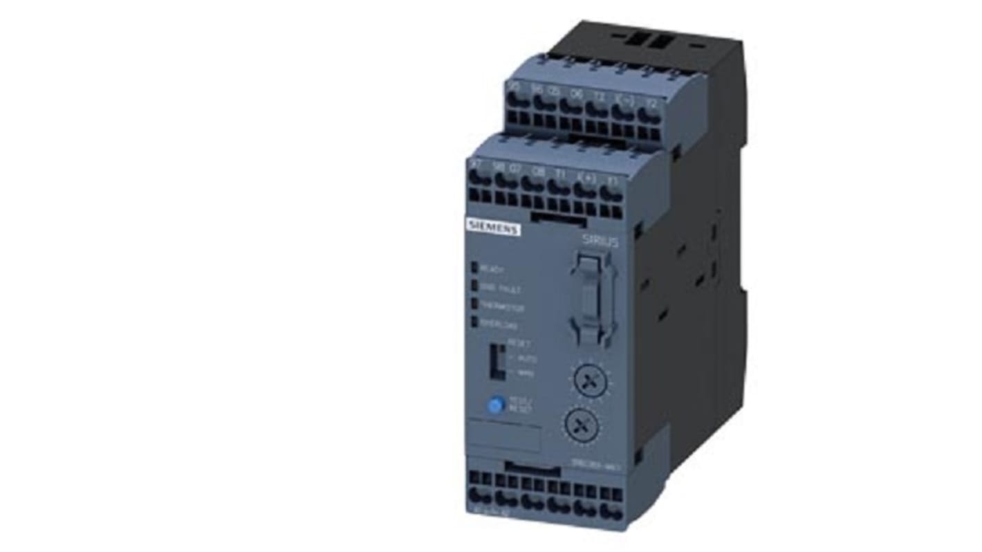 Relè di sovraccarico a stato solido Siemens 3RB23834AC1, 2NA + 2NC, 630 A, tensione 24-240 V, installazione autonoma.