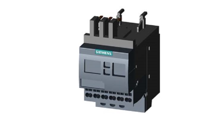 Relè di monitoraggio corrente Siemens 3RR24412AA40, SPDT, per controllo carichi motori e sovratensioni.