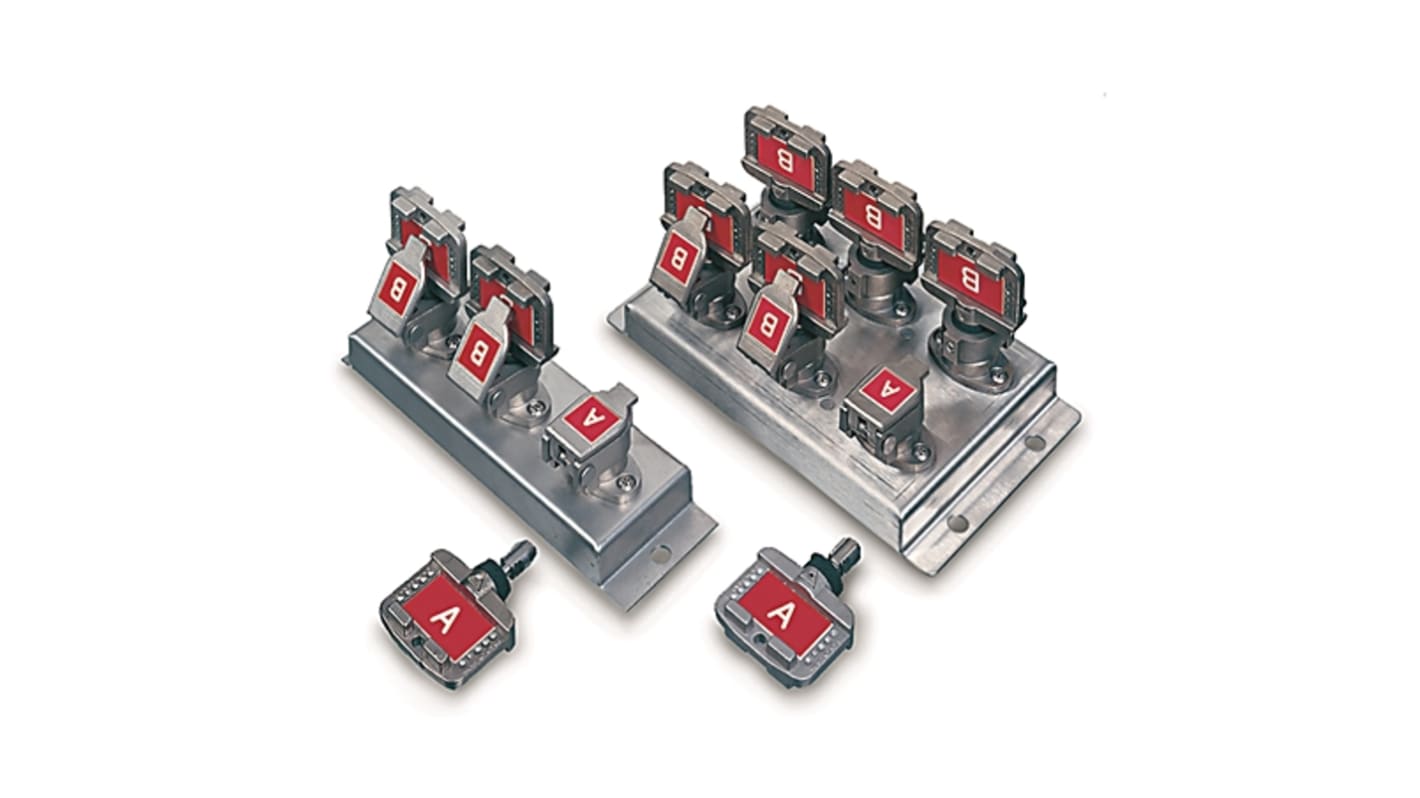 Interruttore di interblocco a chiave Rockwell Automation, tipo 440T, in acciaio inox, temperatura -40 a 200 gradi, durata 200000 operazioni.