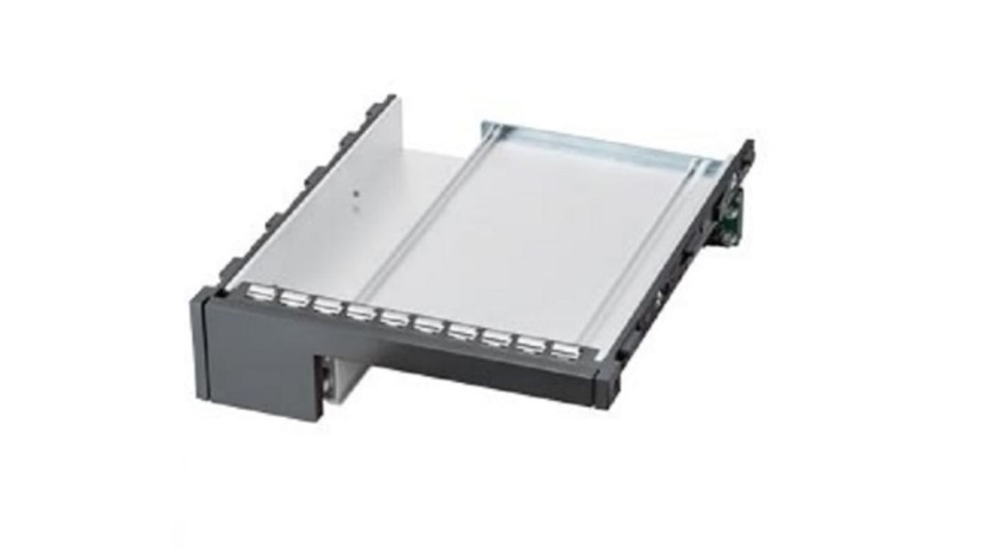 Rack Siemens 6ES76480EG001BA0 per HDD rimovibile, compatibile con IPC547C/D, IPC647C, IPC847C, PCS 7. Dimensioni 175 x 121 x 32 mm.