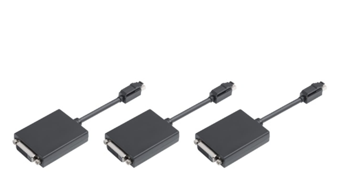 Adattatore miniDisplayPort a DVI-D Siemens 6ES76483AK001XA0 per SIMATIC IPC, compatibile con IPC647E e IPC847E, confezione da 3 unità.