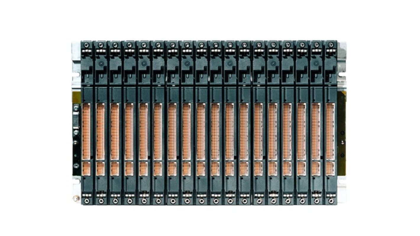 Modulo Rack Siemens 6AG14001TA117AA0 per S7-400, 18 slot, dimensioni 11,42 x 19 x 1,09 pollici, temperatura operativa -25 a 70 °C.