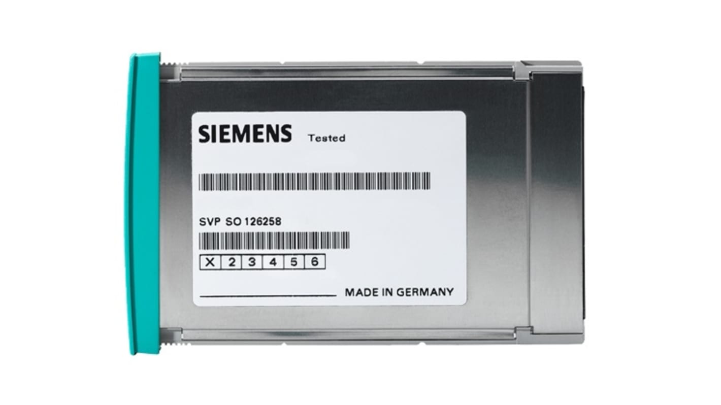 Scheda di memoria Siemens 6AG19521AS007AA0, 2 MB RAM per S7-400, dimensioni 3,59 x 5,28 x 0,6 pollici.
