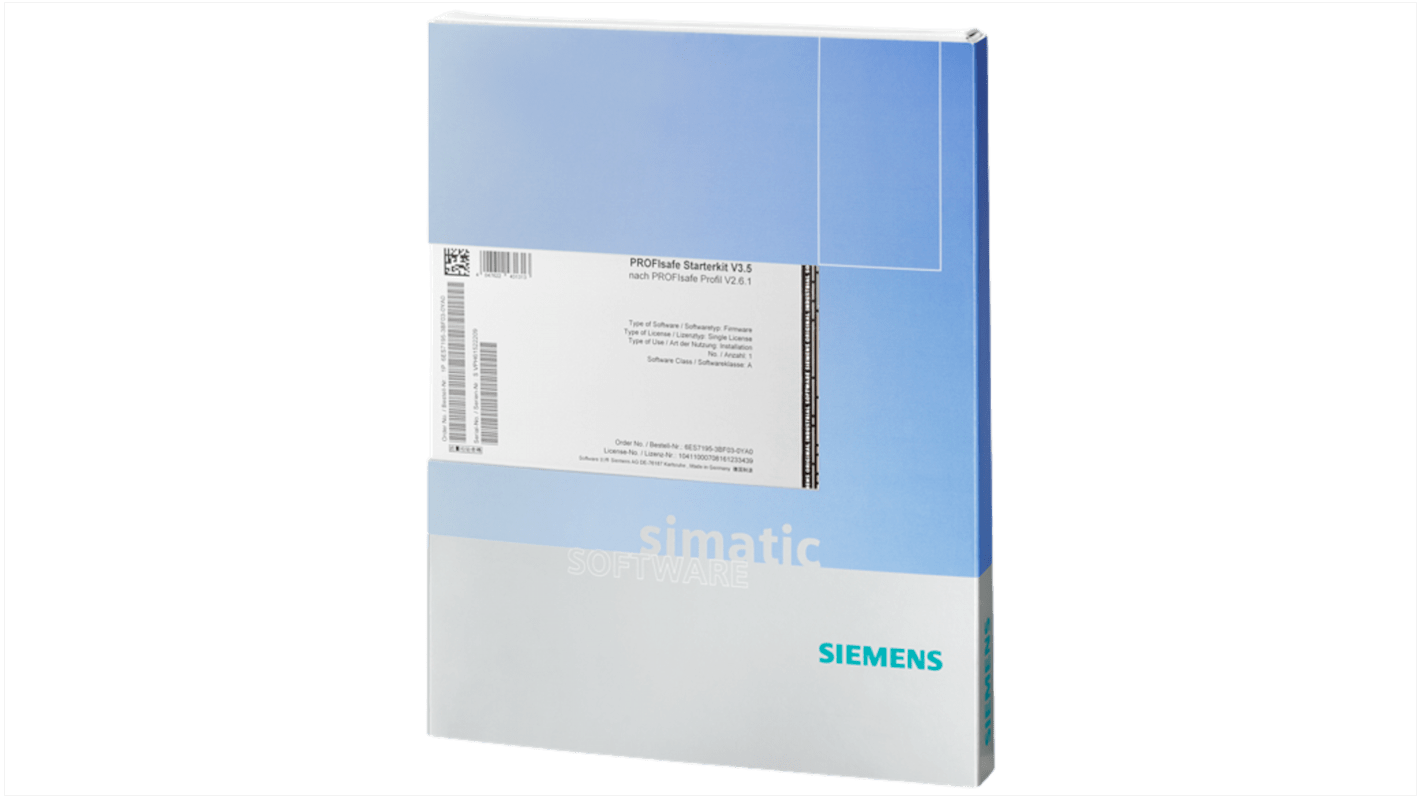 Starter kit Siemens 6ES71953BF030YA0 per PROFIsafe, compatibile con Profinet, dimensioni 239 x 195 x 24 mm.