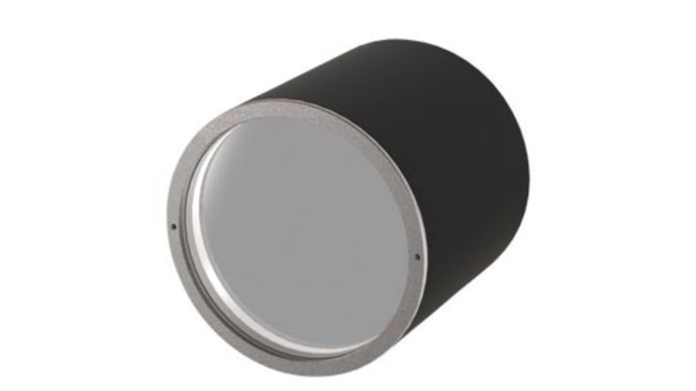 Barile protettivo Siemens 6GF35408AC41 per sensori ottici MV500, in alluminio e vetro, con O-ring e pannello montati.