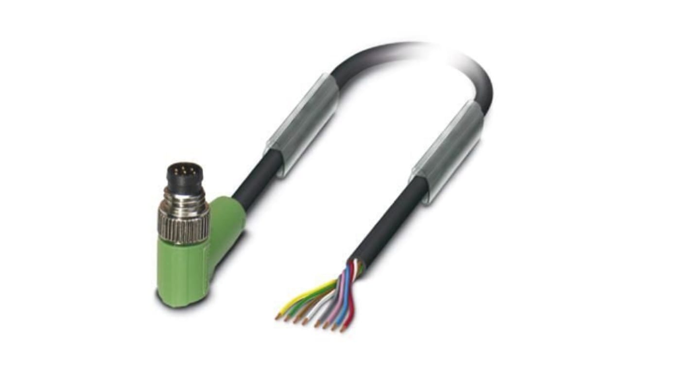 Cavo sensore/attuatore Phoenix Contact 8 cond. M8 Femmina, L. 1.5m - 1404182. Resistente all'olio, RoHS, EAC, UL. 30V, 4A.