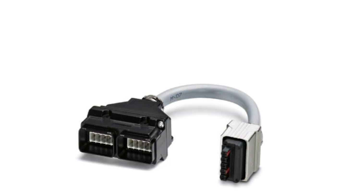 Unità di distribuzione Phoenix Contact 1404799, 5 porte Profinet, con cavo assemblato, grado di protezione IP65/IP67, 16 A, 24V cc.