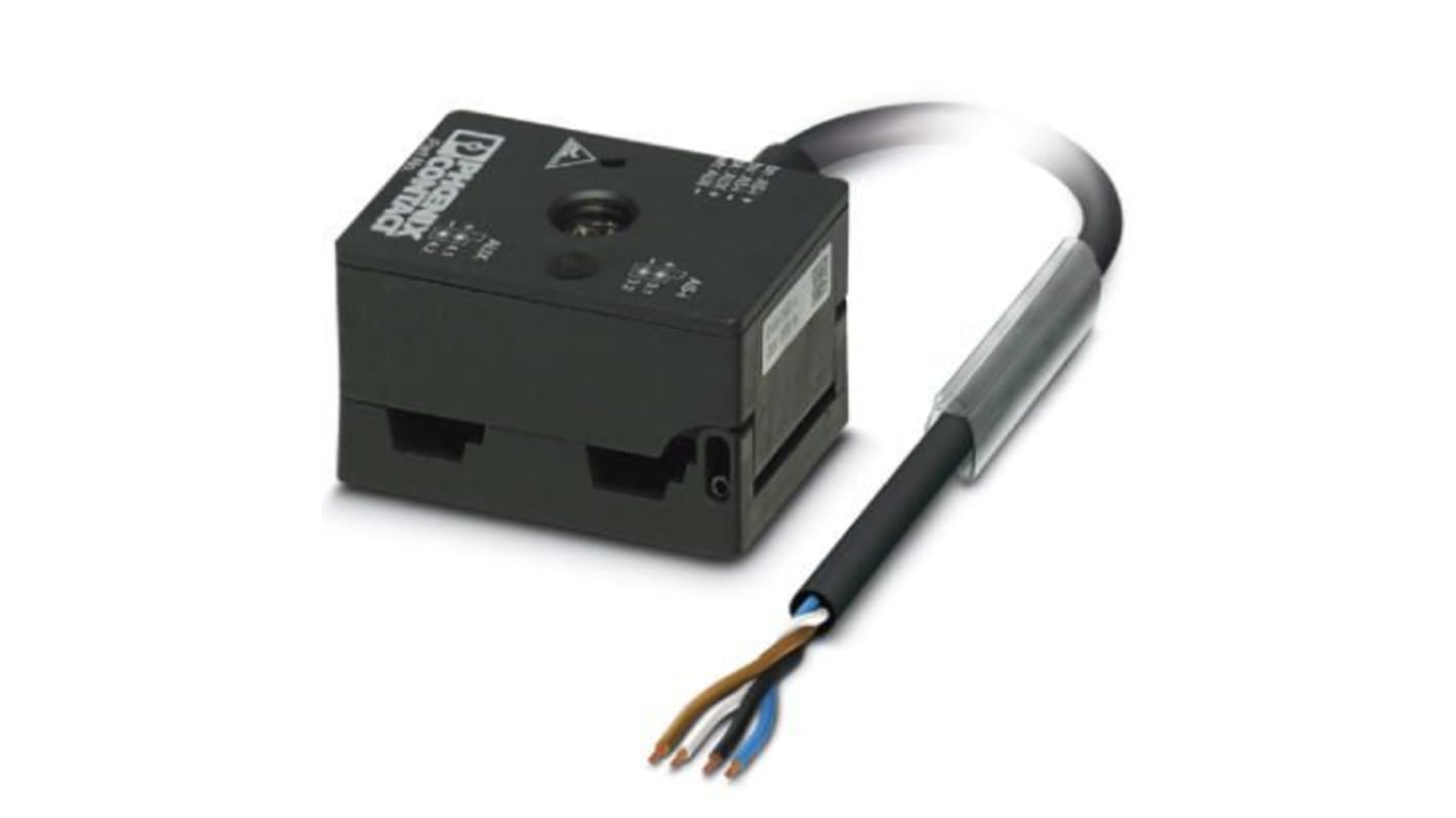 Unità di distribuzione Phoenix Contact 1407581, interfaccia AS, 4 vie, cavo rotondo PUR 2 m, tensione 32V cc.