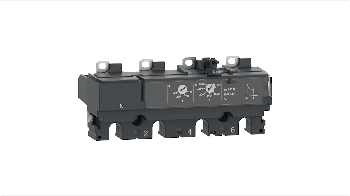 Unità di scatto Schneider Electric C164TM160 per interruttori ComPacT NSX 160, attivazione termomagnetica, 160 A.