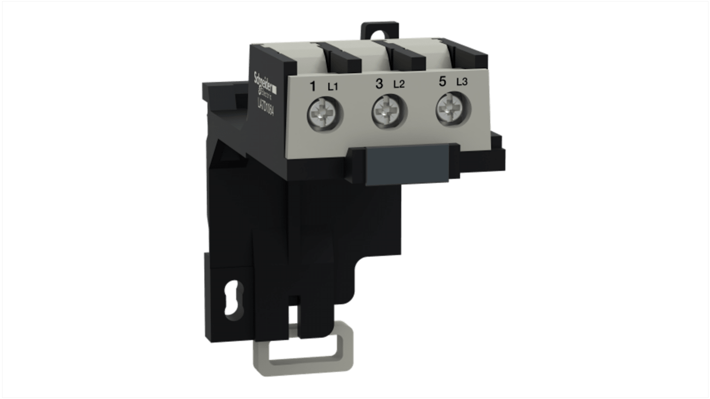 Morsettiera Schneider Electric LA7D1064 per montaggio separato di LR2D1 e LR3D1, con morsetti a vite, conforme RoHS.