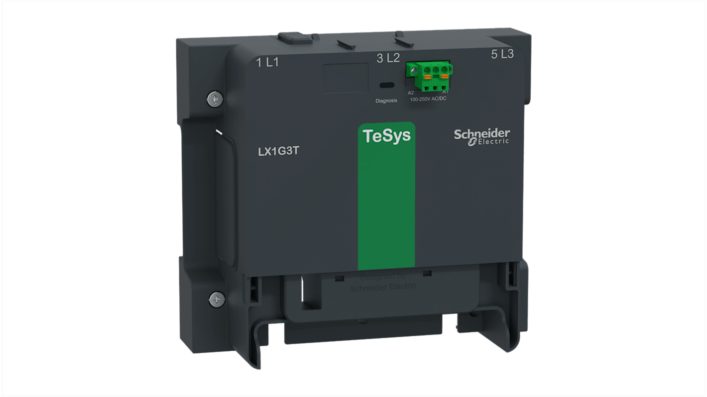 Connettore contattore TeSys Giga Schneider Electric LX1G3TEHEN, bobina a basso consumo, operatività fino a 60°C.