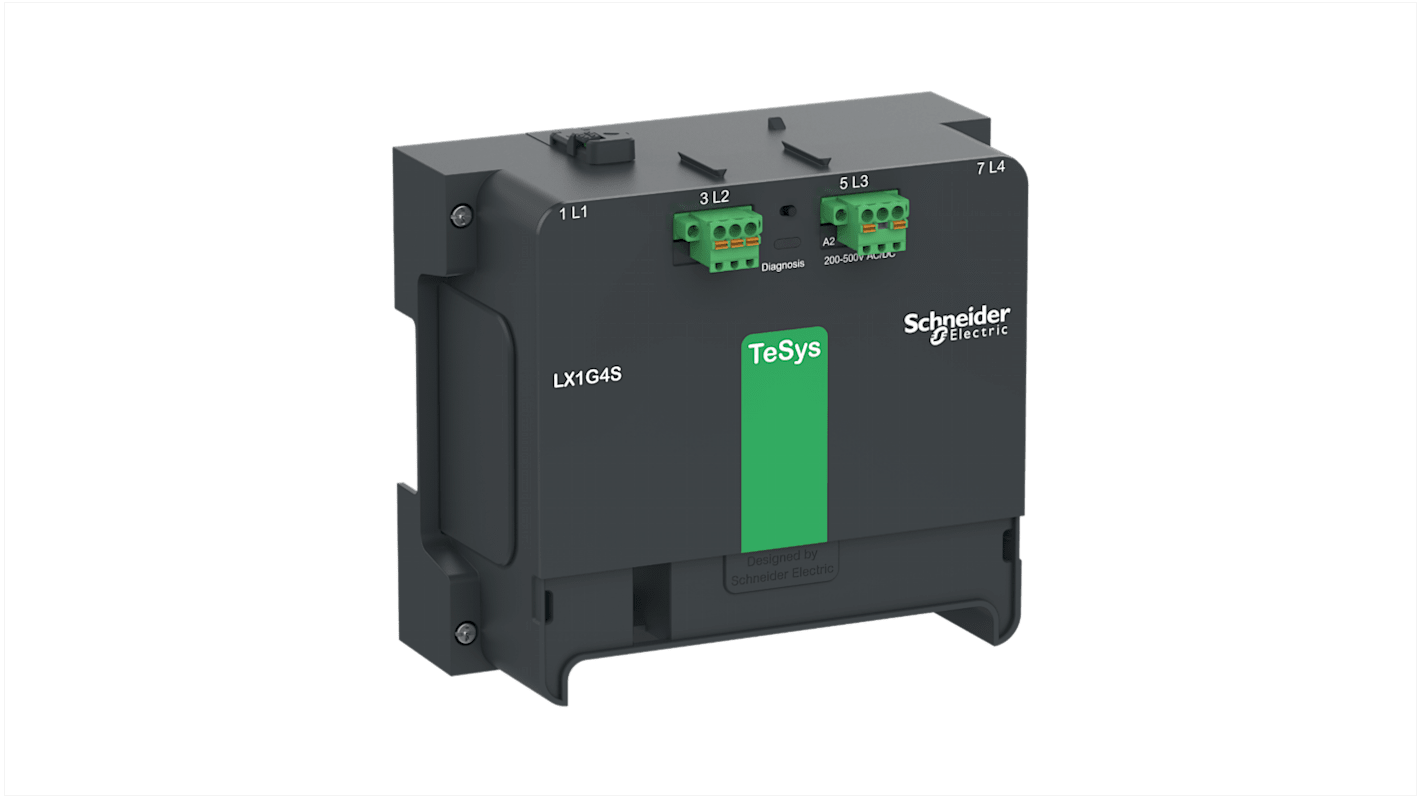 Connettore contattore Giga Schneider Electric LX1G4RLSEA, modulo di controllo TeSys Giga, operabile fino a 60°C, 4 poli.
