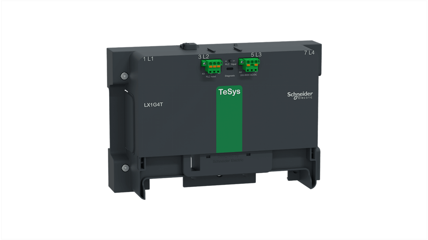 Connettore contattore Giga Schneider Electric LX1G4TEHEA, modulo di controllo 4 poli per TeSys Giga, operabile fino a 60°C.