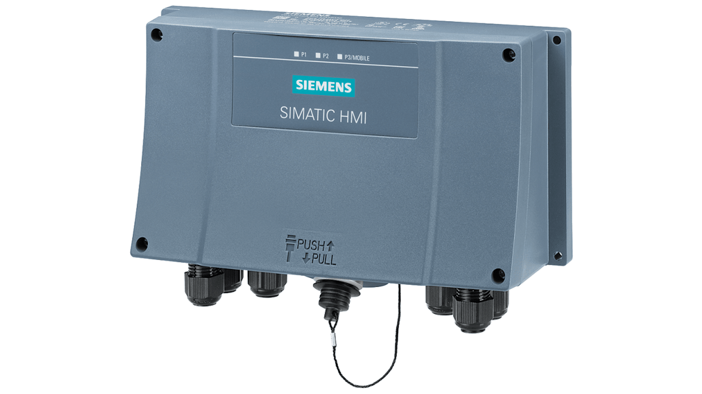 Contenitore HMI Siemens 6AV21252AE130AX0 per montaggio a parete, 24 V, compatibile con pannelli SIMATIC.