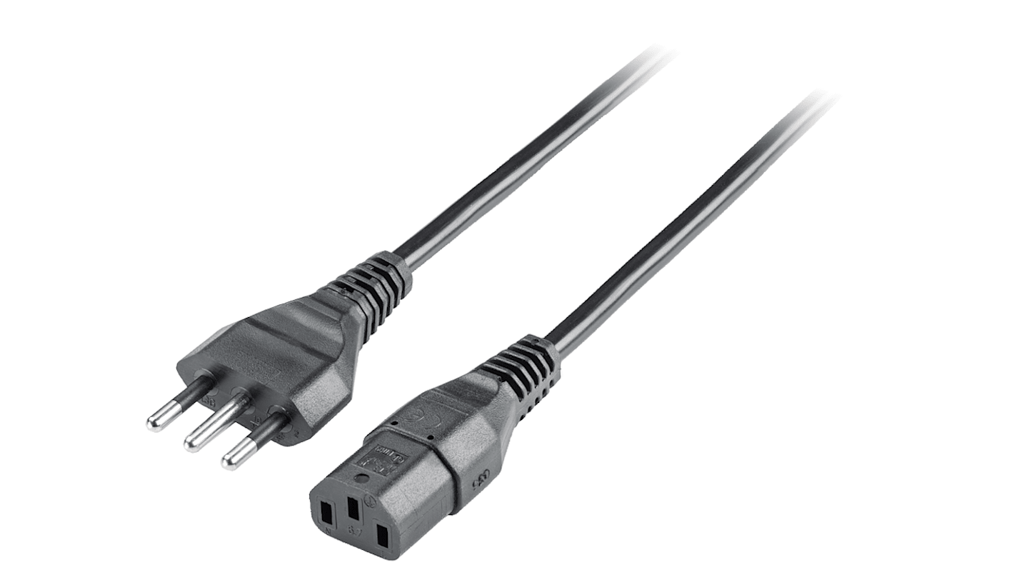 Cavo PLC Siemens 6ES79000EA000XA0, 3 m, 180° maschio a femmina, 3 poli C13, guaina nera, compatibile con dispositivi SIMATIC.