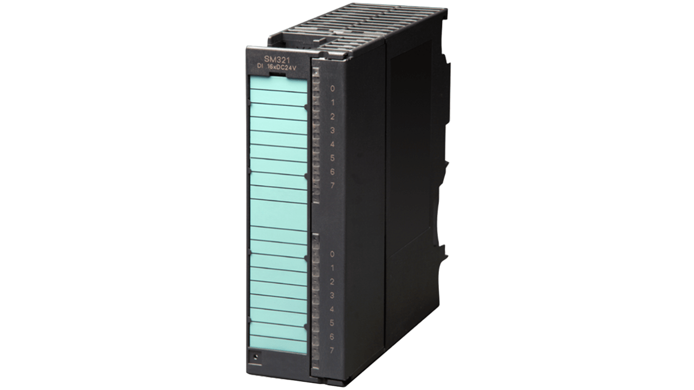 Modulo I/O digitale Siemens 6AG1321-1BH02-2AA0 per S7-300, 16 ingressi, 24 V CC, connettore 20 pin, dimensioni 0,13 x 0,15 x 0,048 m.