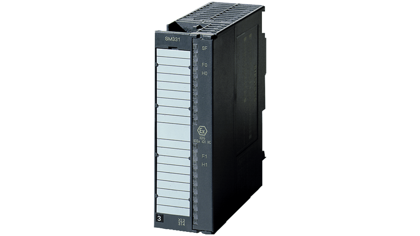 Modulo I/O Siemens 6AG1331-7TF01-7AB0, serie S7-300, 8 ingressi analogici, connettore a 20 pin, dimensioni 0,13 x 0,15 x 0,048 m.