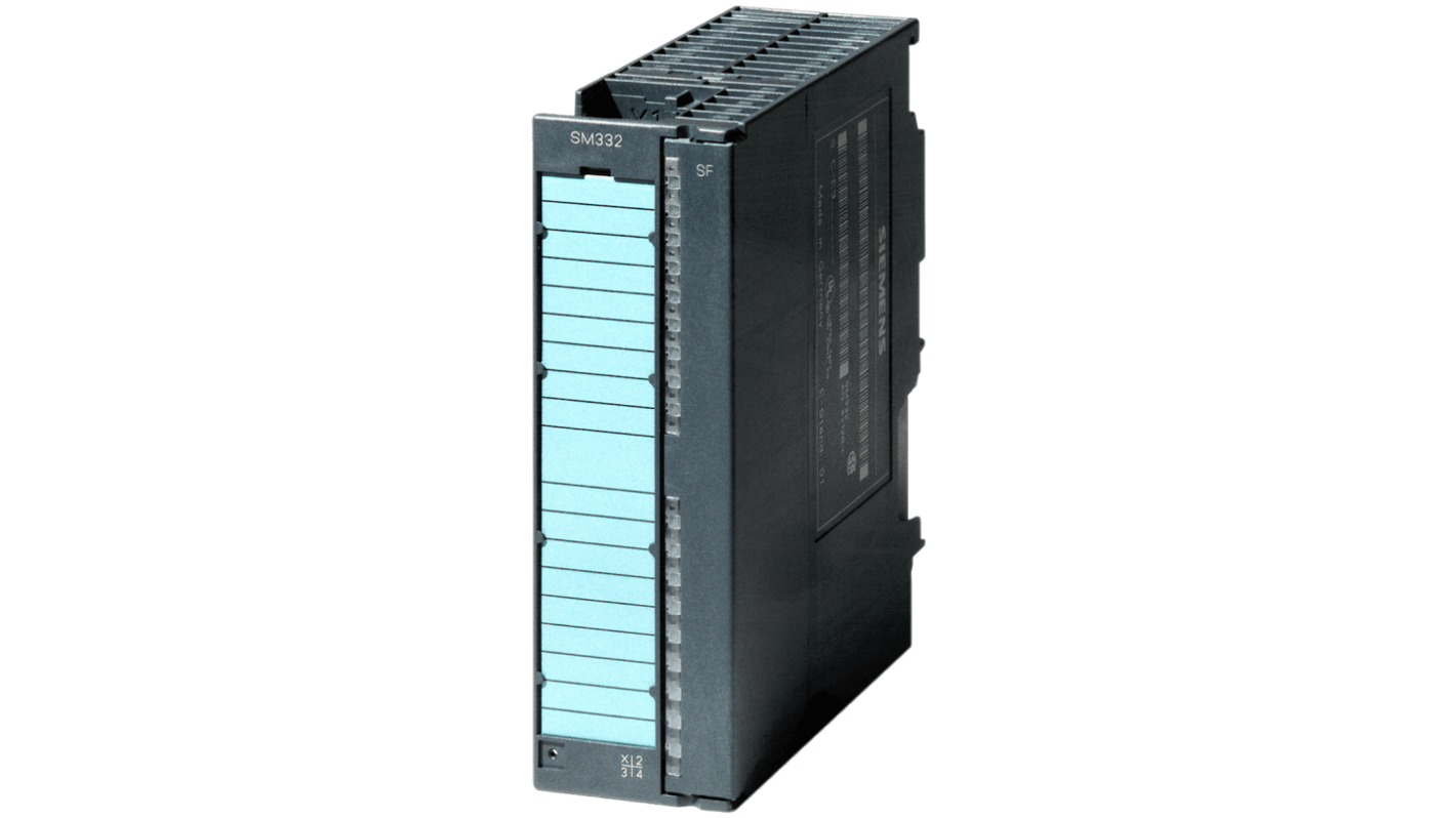 Modulo di uscita Siemens 6AG1332-5HD01-7AB0 per S7-300, 4 uscite analogiche e digitali, connettore a 20 pin. Dimensioni 0,11 x 0,15 x 0,05 poll.