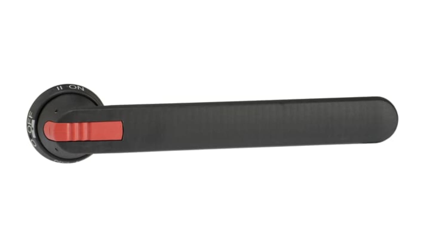 Manopola rotante bloccabile ABB 1SCA022460R7220 con grado di protezione IP65 e fissaggio a vite posteriore.