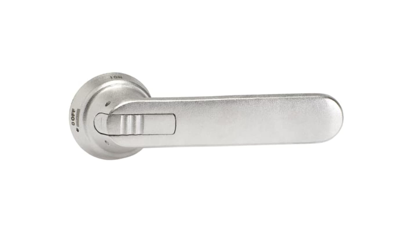 Manopola rotante ABB per interruttore automatico, lunghezza 175 mm, grado di protezione IP66, acciaio inox. Codice 1SCA022739R1230.
