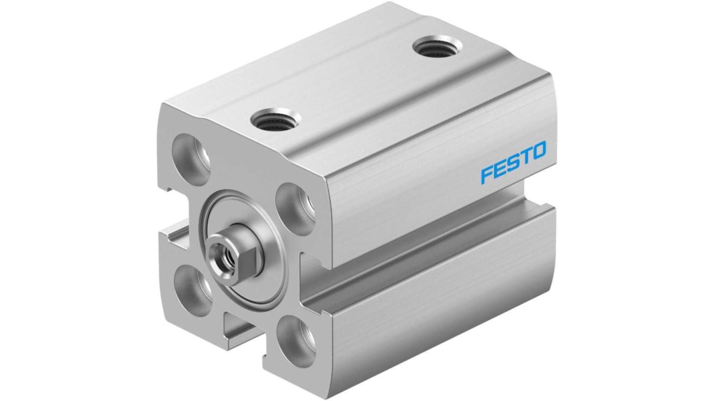 Cilindro pneumatico Festo ADN-S-12-30-I-P-A, compatto, doppio effetto, foro 12mm, corsa 30mm, adatto per applicazioni industriali.