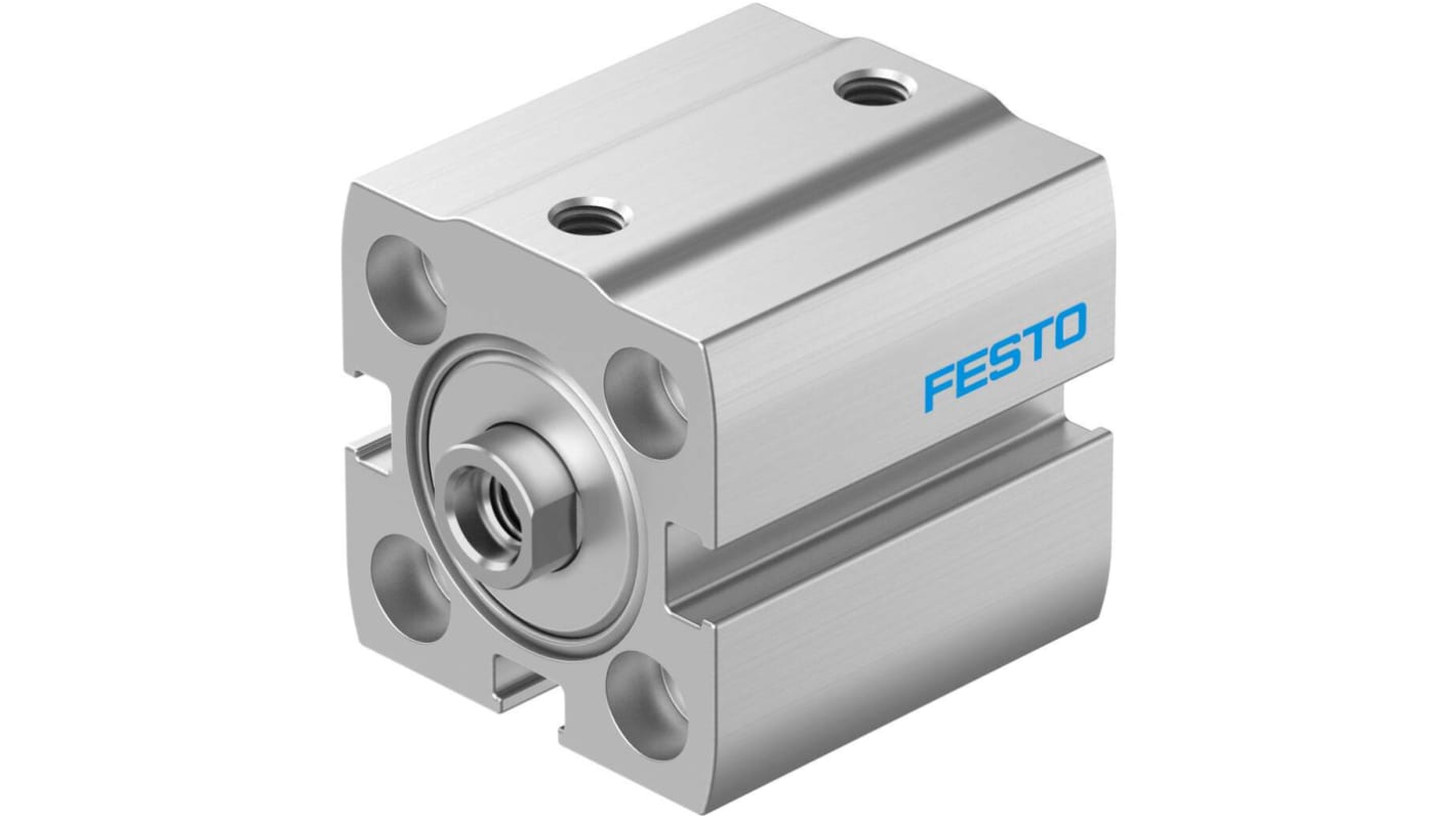 Cilindro pneumatico Festo ADN-S-20-10-I-P, doppio effetto, alesaggio 20 mm, corsa 10 mm, attacco M5, per automazione.