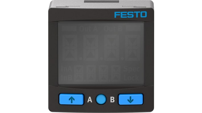 Festo SPAN-B11R-G18M-PNLK-PNVBA-L1, sensore di pressione relativa, montaggio a pannello, uscita analogica 0-10 V, IP40.