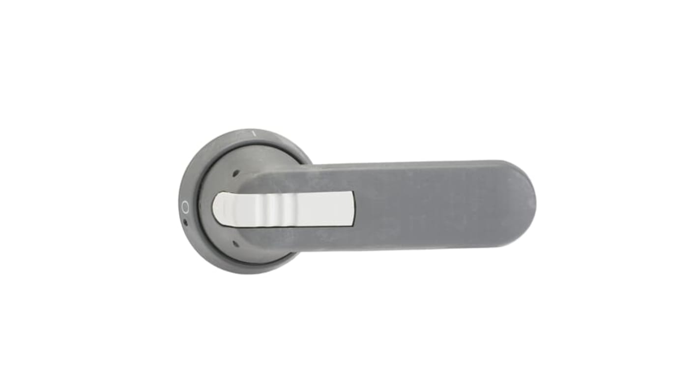 Manopola rotante ABB per interruttore automatico, lunghezza 125 mm, grado di protezione IP65, colore grigio.