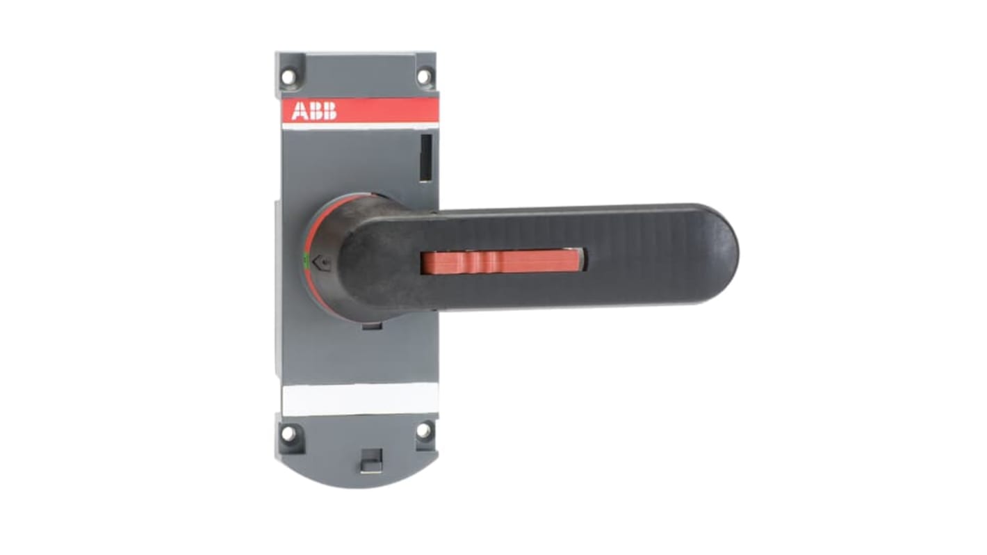 Manopola rotante ABB per sezionatori, dimensioni 43 x 48 x 145 mm, peso 0,3 kg, codice 1SCA022797R2470.