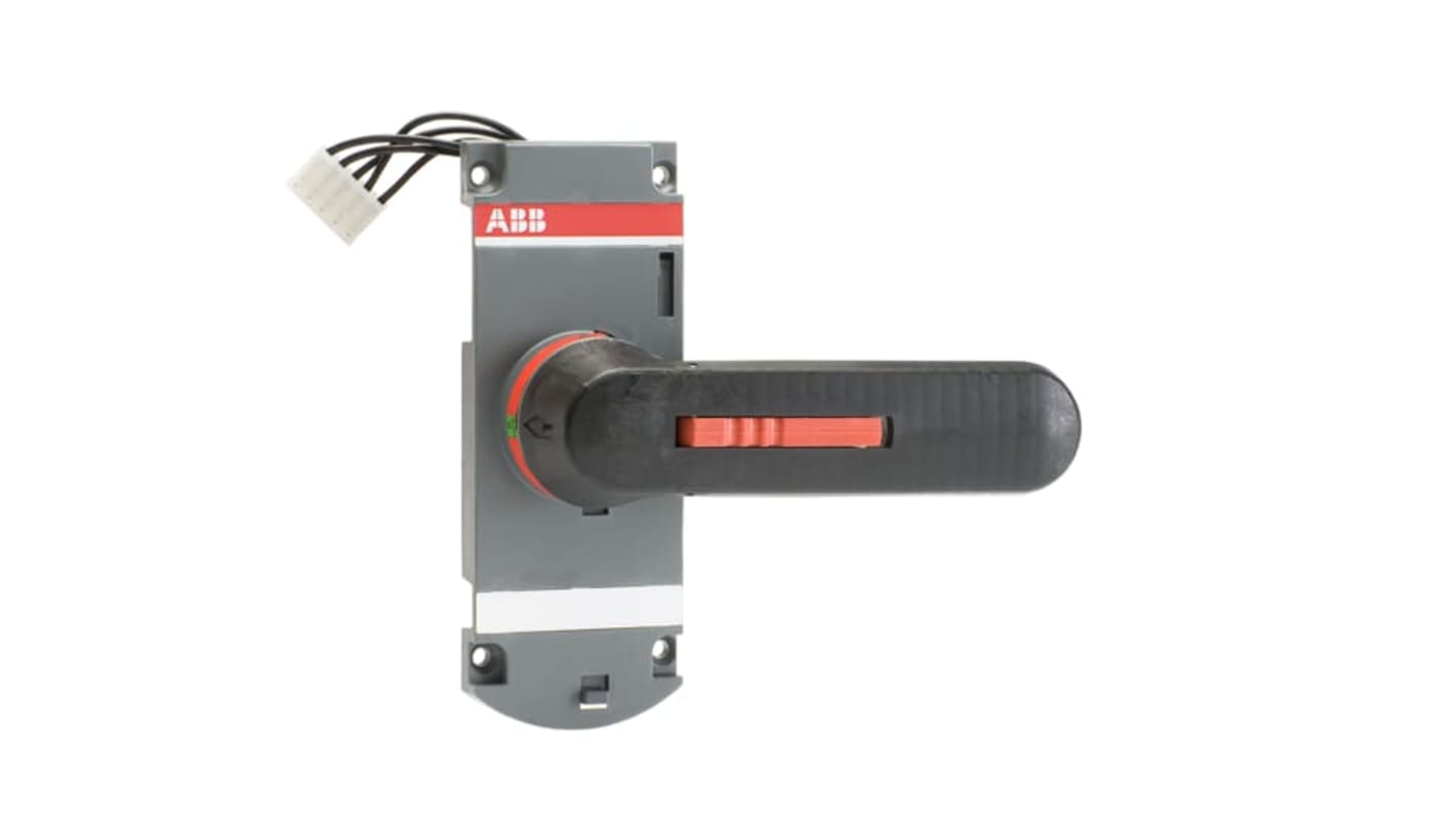 Manopola rotante ABB per sezionatori, dimensioni 43 x 48 x 145 mm, peso 0,32 kg, codice 1SCA022804R3410.