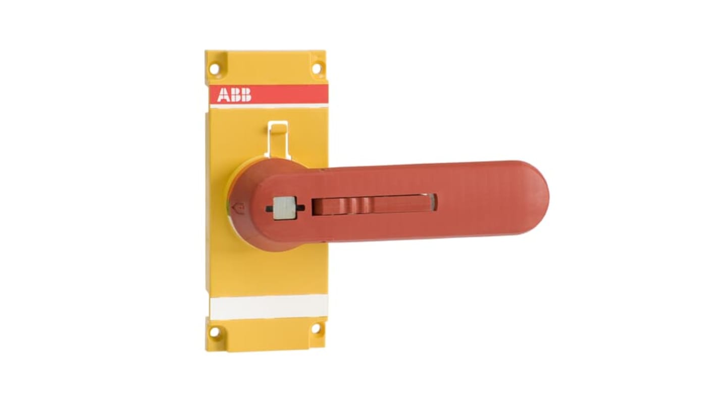 Manopola rotante ABB per sezionatori, dimensioni 106 x 65 x 270 mm, peso 0,34 kg, codice 1SCA022810R2780.