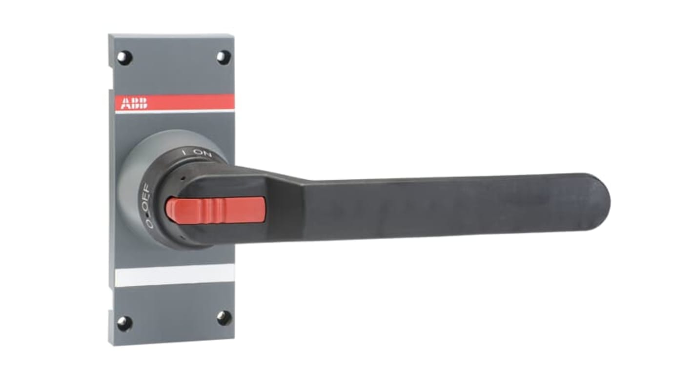 Manopola rotante ABB 1SCA106608R1001 per sezionatori, dimensioni 65 x 274 x 106 mm, peso 0,7 kg.