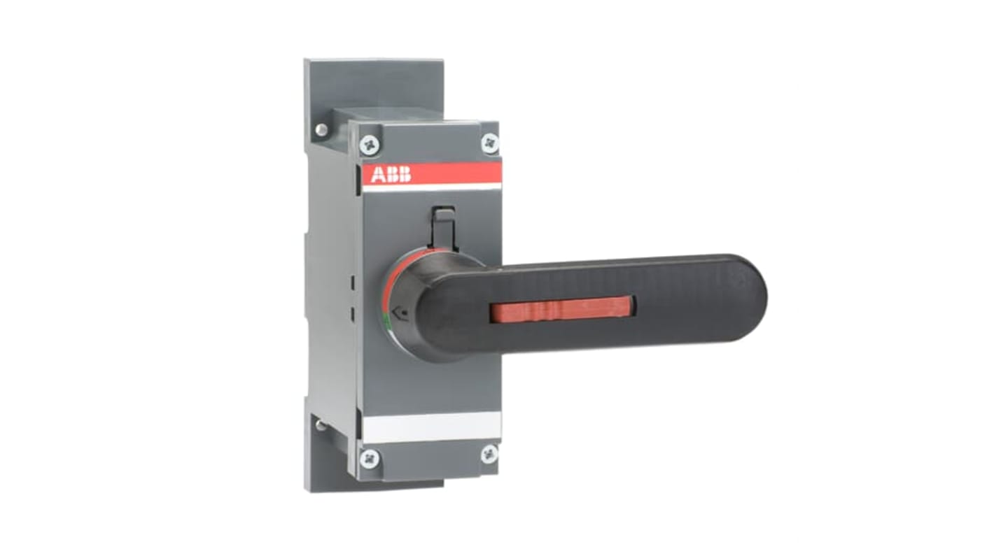 Manopola rotante ABB 1SCA107794R1001 per sezionatori, dimensioni 130 x 250 x 170 mm, montaggio diretto, peso 1,1 kg.