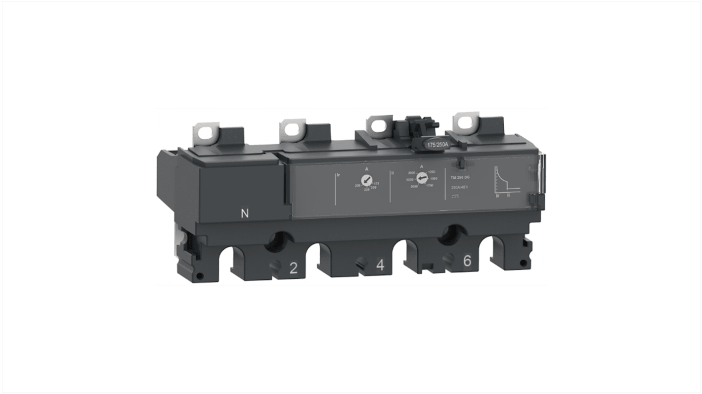 Unità di scatto Schneider Electric C164TM160D per ComPacT NSX 160 DC, protezione contro sovraccarichi e cortocircuiti.