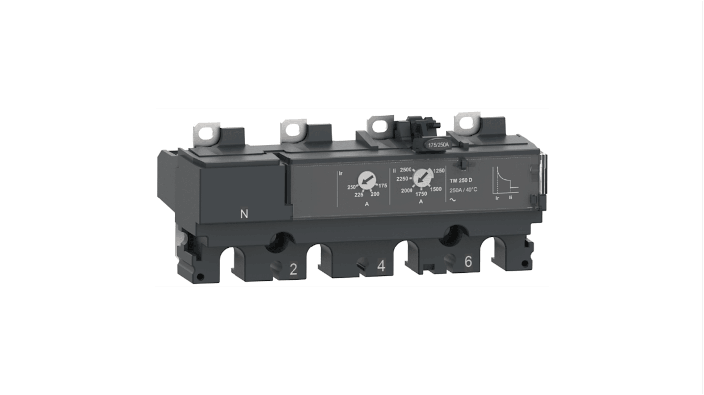 Unità di scatto Schneider Electric C254TM250 per ComPacT NSX250, protezione contro sovraccarichi e cortocircuiti.