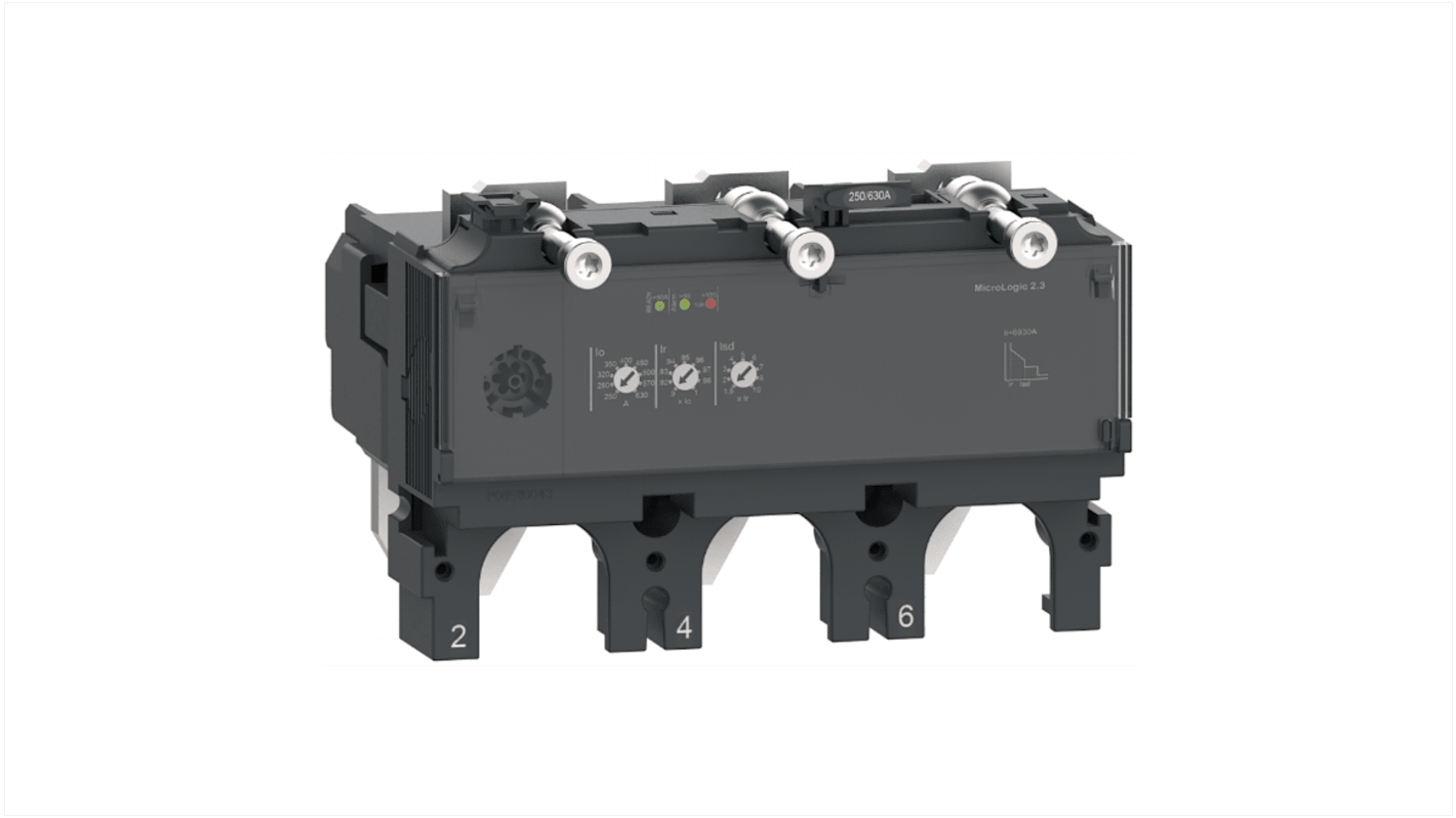 Schneider Electric C4032D400, unità di scatto per interruttori ComPacT NSX, con protezione regolabile e LED di stato.