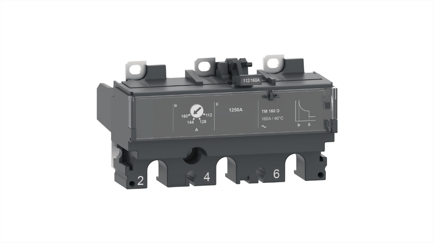 Unità di scatto Schneider Electric per ComPacT NSX100, protezione contro sovraccarichi e cortocircuiti, LED verde attivazione.