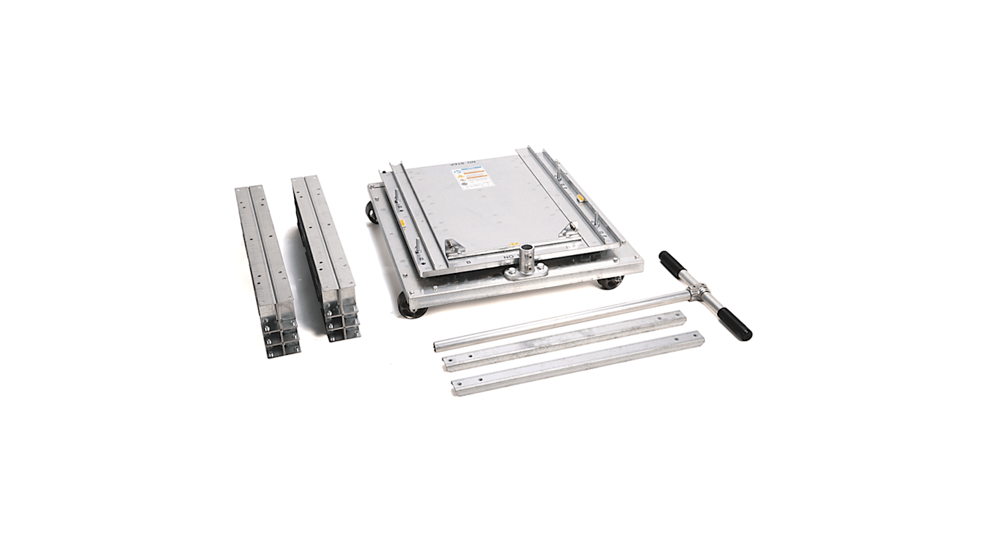 Carrello a rullo Rockwell Automation 20-750-CART1-F8 per installazione e rimozione di azionamenti PowerFlex 755, montaggio su guida DIN.