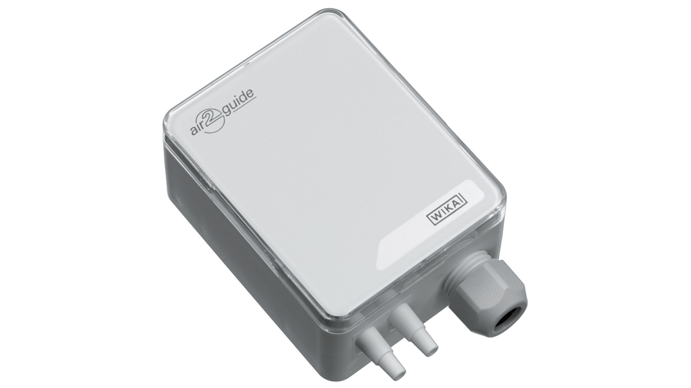 Sensore di pressione WIKA 37029720, modello A2G-50, per misurazione vuoto, uscita 0-10V, display LC, max 20kPa.