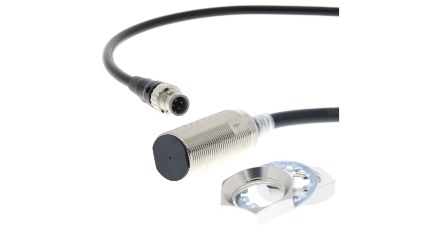 Sensore di prossimità cilindrico Omron E2E-X11D118-M1TGJ 0.3M, tecnologia induttiva, M18 x 1, uscita NPN/PNP, rilevamento 7 mm, IP67G.